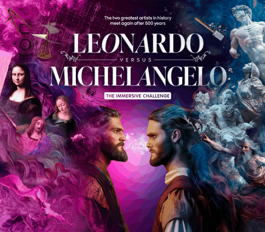 Leonardo vs Michelangelo - Teo, All about touring exhibitions