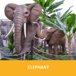 Elephant mother and elephant child