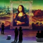 Large Scale immersive movie Leonardo vs Michelangelo