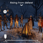 Washington troops crossing the Delaware
